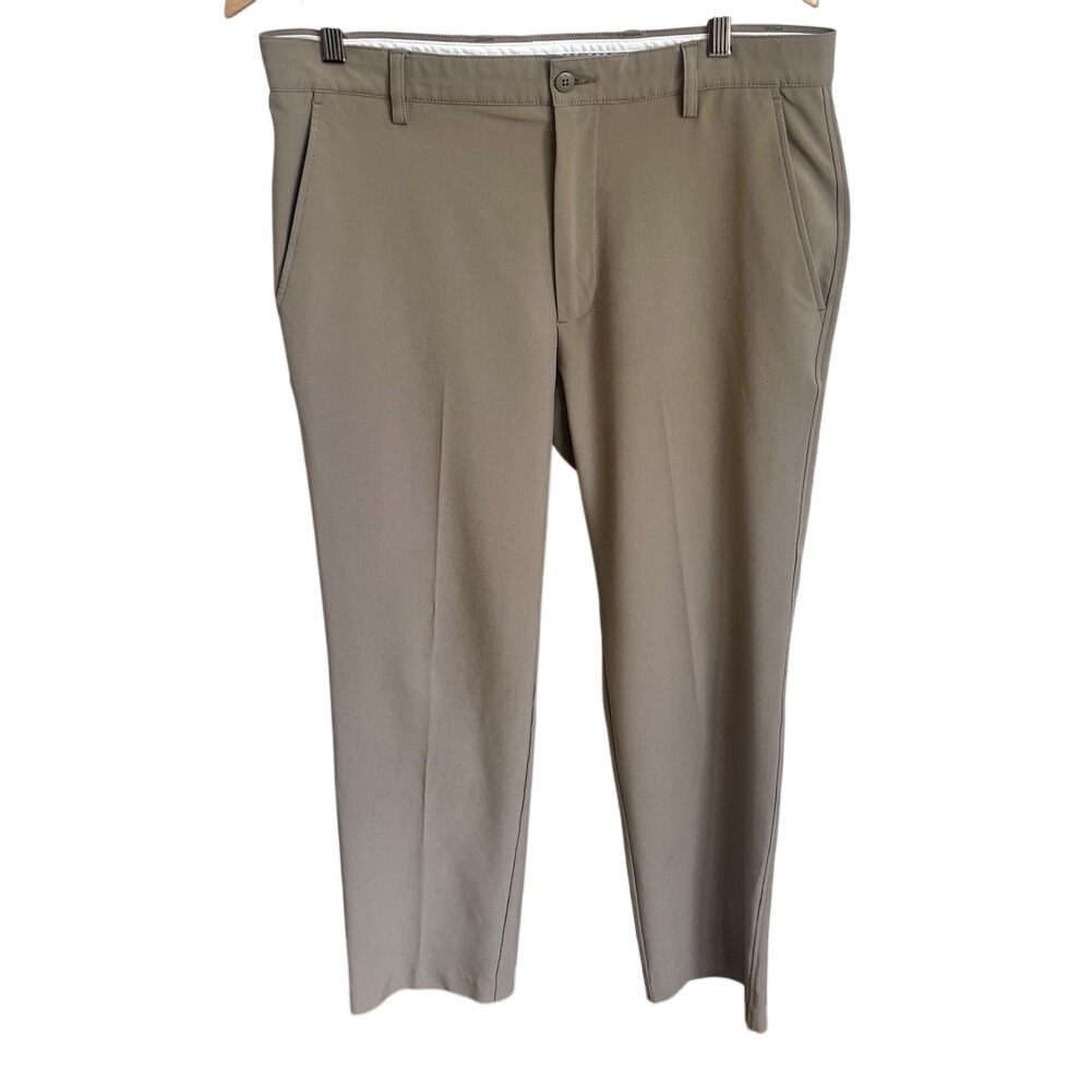 Footjoy Golf Performance Chino Pants Men's 34x32 Tan Stretch Athletic Outdoor